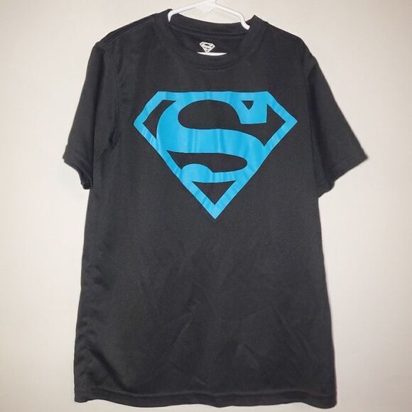 SUPERMAN GRAPGIC MOISTURE WICK T SHIRT SIZE 10/12 - Picture 1 of 3